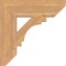 Ekena Millwork Merced Slat Smooth Bracket, Western Red Cedar, 5 1/2"W x 22"D x 22"H BKT06X22X22MRC06SWR - alternate 3